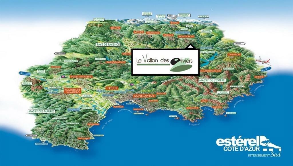Le Vallon Des Oliviers Montauroux Exterior foto